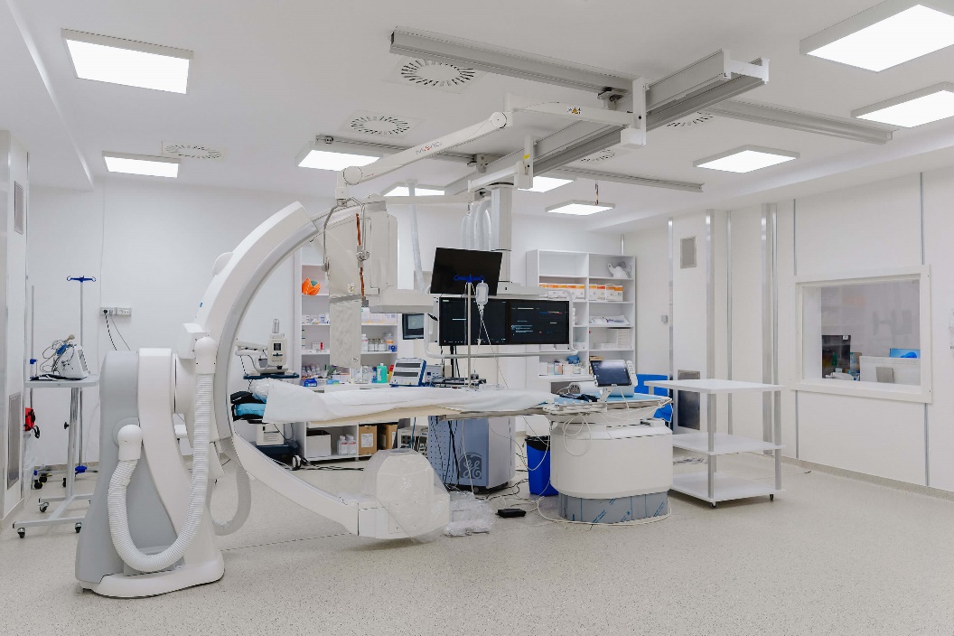 Sala de angiografie a spitalului ROCORDIS
